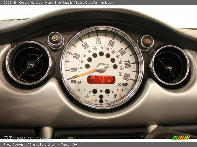 Hyper Blue Metallic / Space Grey/Panther Black 2005 Mini Cooper Hardtop