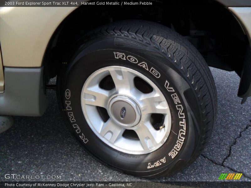 Harvest Gold Metallic / Medium Pebble 2003 Ford Explorer Sport Trac XLT 4x4
