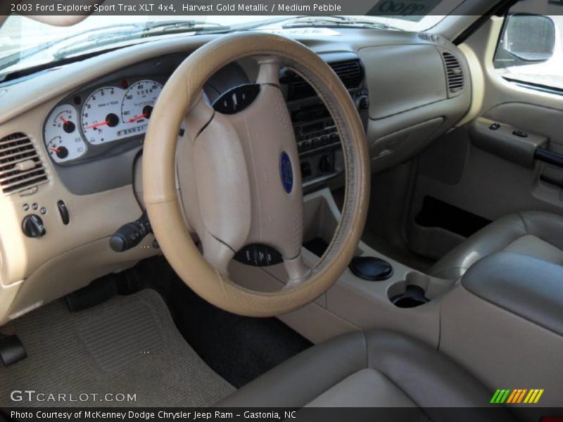 Harvest Gold Metallic / Medium Pebble 2003 Ford Explorer Sport Trac XLT 4x4