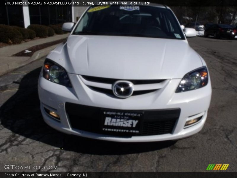 Crystal White Pearl Mica / Black 2008 Mazda MAZDA3 MAZDASPEED Grand Touring