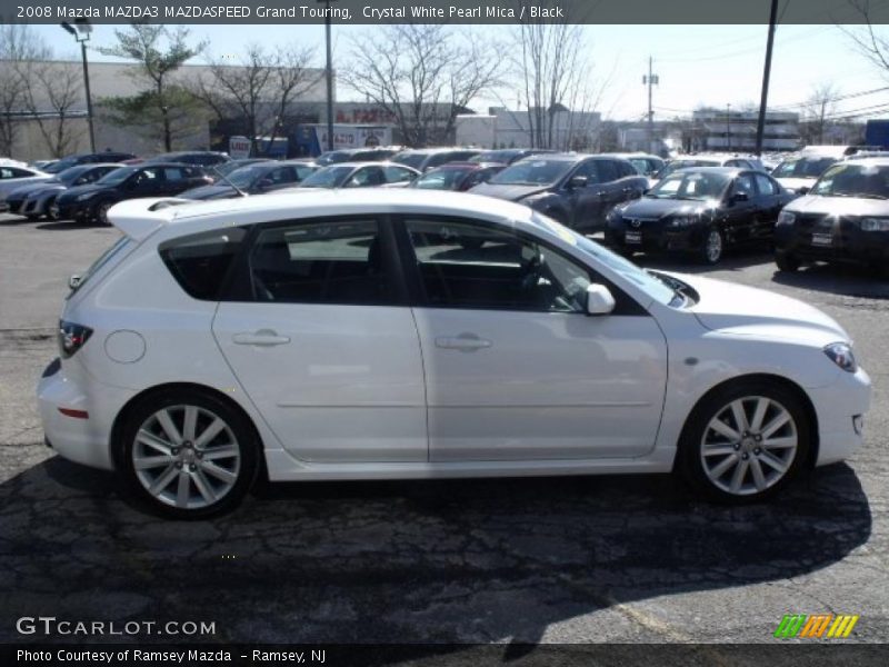 Crystal White Pearl Mica / Black 2008 Mazda MAZDA3 MAZDASPEED Grand Touring