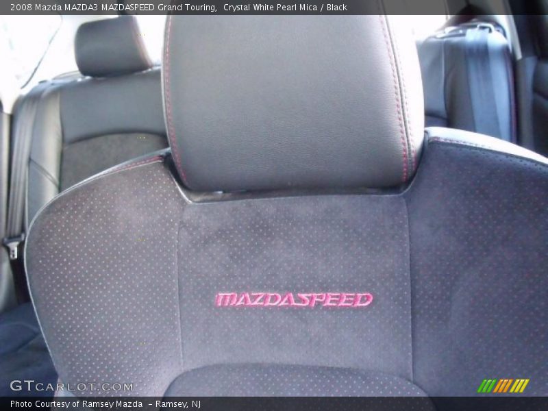 Crystal White Pearl Mica / Black 2008 Mazda MAZDA3 MAZDASPEED Grand Touring