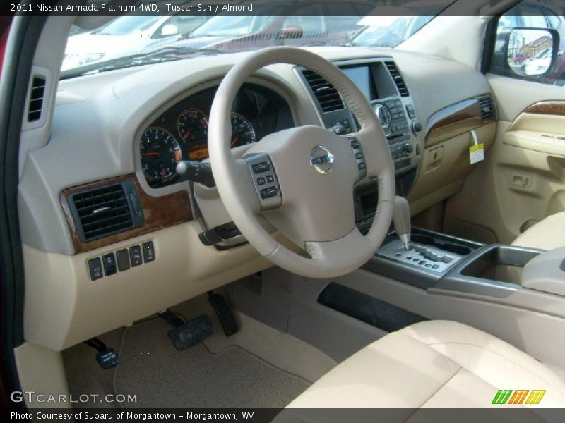  2011 Armada Platinum 4WD Almond Interior
