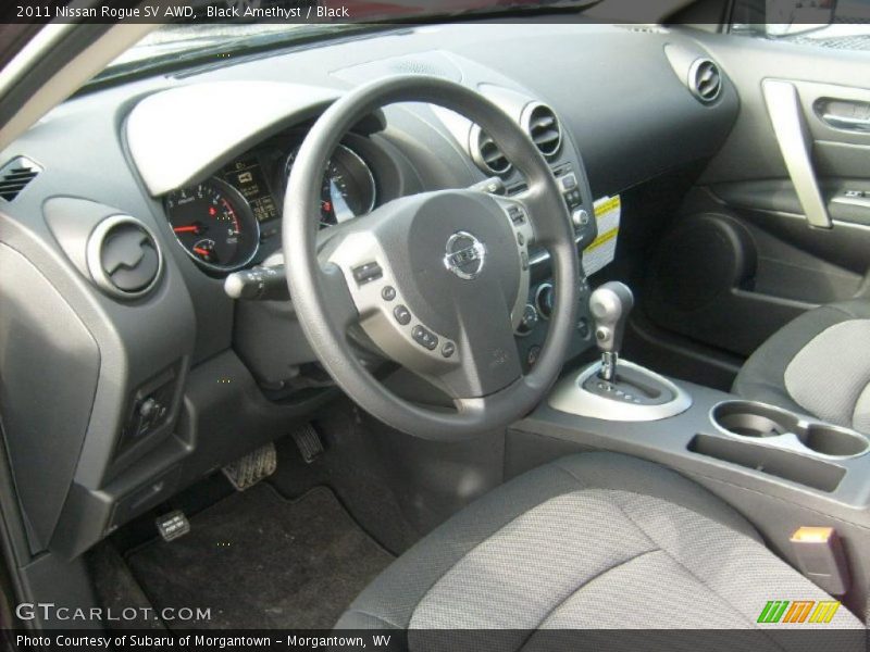  2011 Rogue SV AWD Black Interior