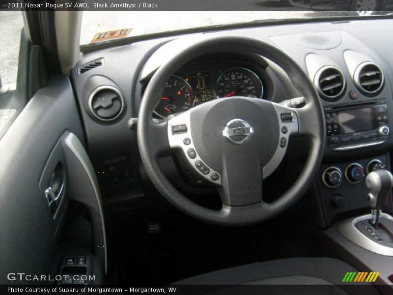 Black Amethyst / Black 2011 Nissan Rogue SV AWD