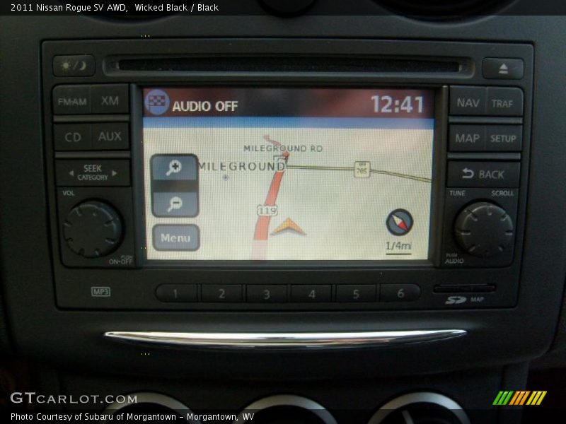 Wicked Black / Black 2011 Nissan Rogue SV AWD