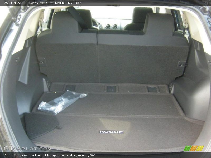 Wicked Black / Black 2011 Nissan Rogue SV AWD