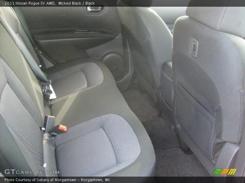 Wicked Black / Black 2011 Nissan Rogue SV AWD