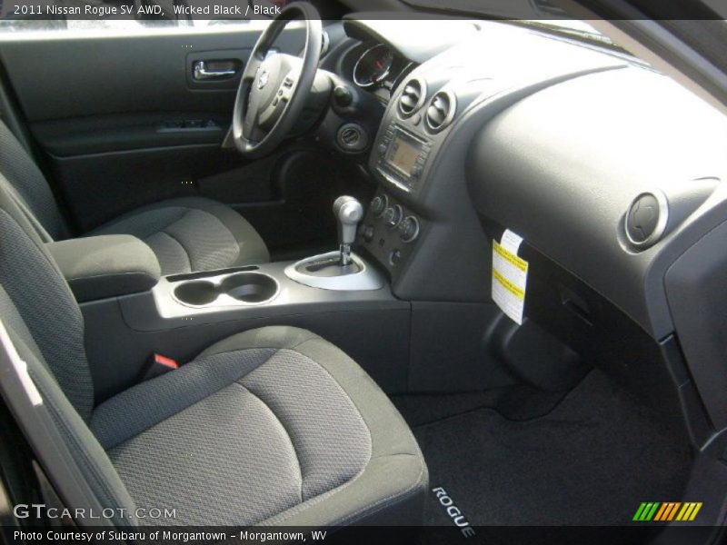 Wicked Black / Black 2011 Nissan Rogue SV AWD