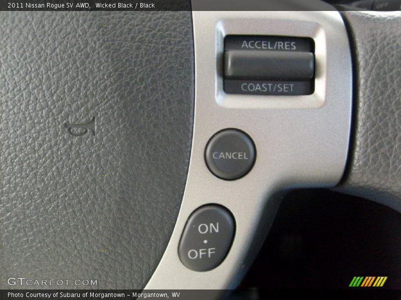Wicked Black / Black 2011 Nissan Rogue SV AWD
