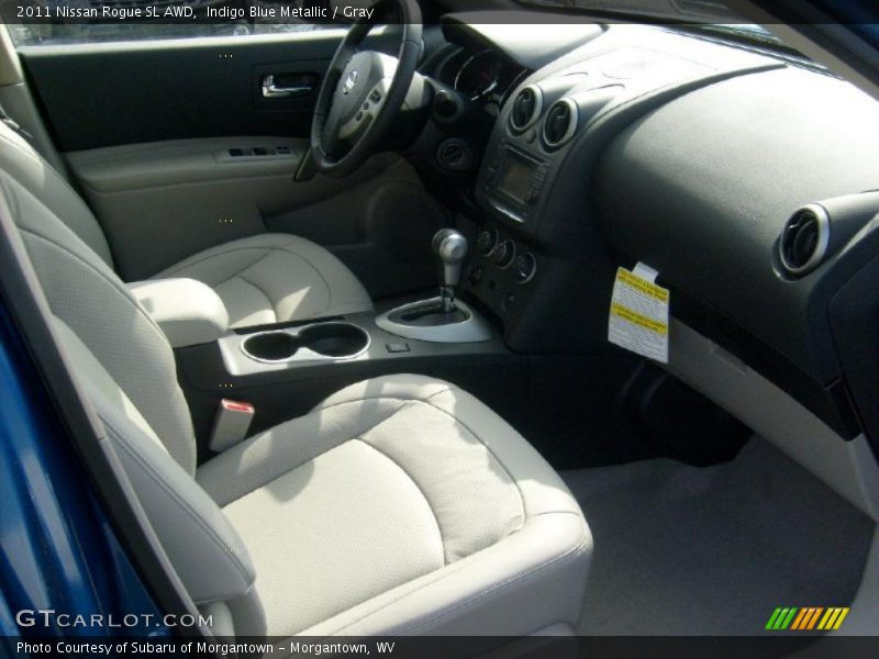 Indigo Blue Metallic / Gray 2011 Nissan Rogue SL AWD