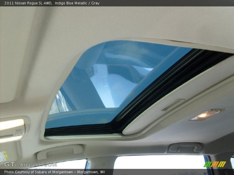 Indigo Blue Metallic / Gray 2011 Nissan Rogue SL AWD