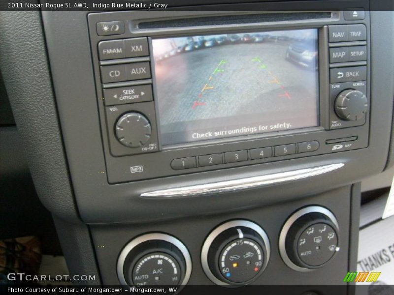 Indigo Blue Metallic / Gray 2011 Nissan Rogue SL AWD