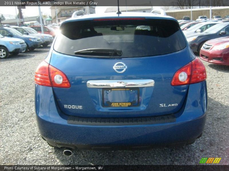 Indigo Blue Metallic / Gray 2011 Nissan Rogue SL AWD
