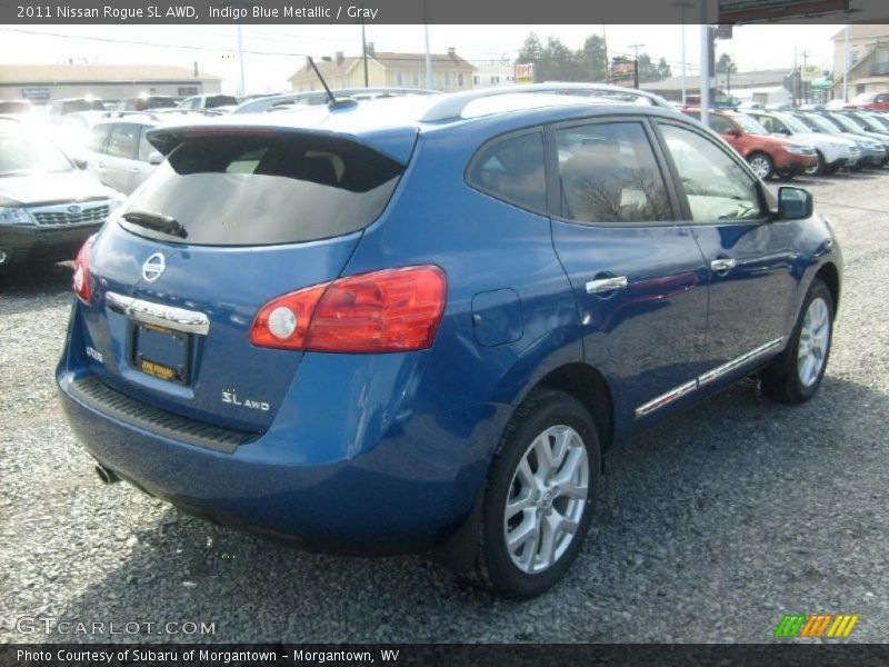 Indigo Blue Metallic / Gray 2011 Nissan Rogue SL AWD