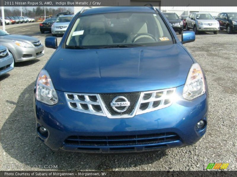Indigo Blue Metallic / Gray 2011 Nissan Rogue SL AWD