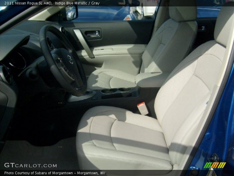 Indigo Blue Metallic / Gray 2011 Nissan Rogue SL AWD