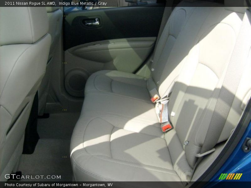 Indigo Blue Metallic / Gray 2011 Nissan Rogue SL AWD