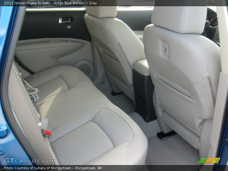 Indigo Blue Metallic / Gray 2011 Nissan Rogue SL AWD