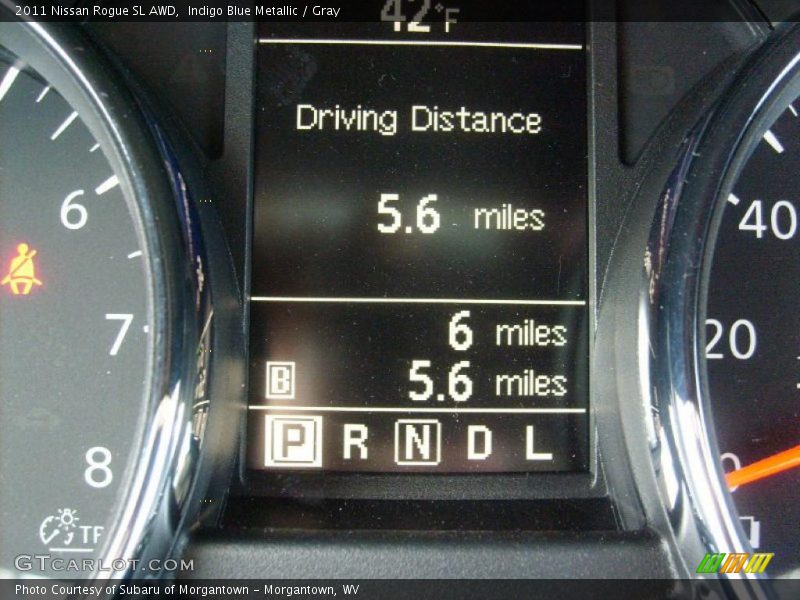 Indigo Blue Metallic / Gray 2011 Nissan Rogue SL AWD