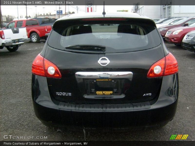 Wicked Black / Black 2011 Nissan Rogue S AWD