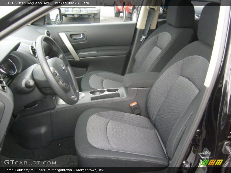 Wicked Black / Black 2011 Nissan Rogue SV AWD
