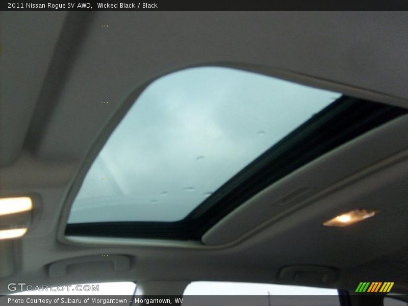 Wicked Black / Black 2011 Nissan Rogue SV AWD