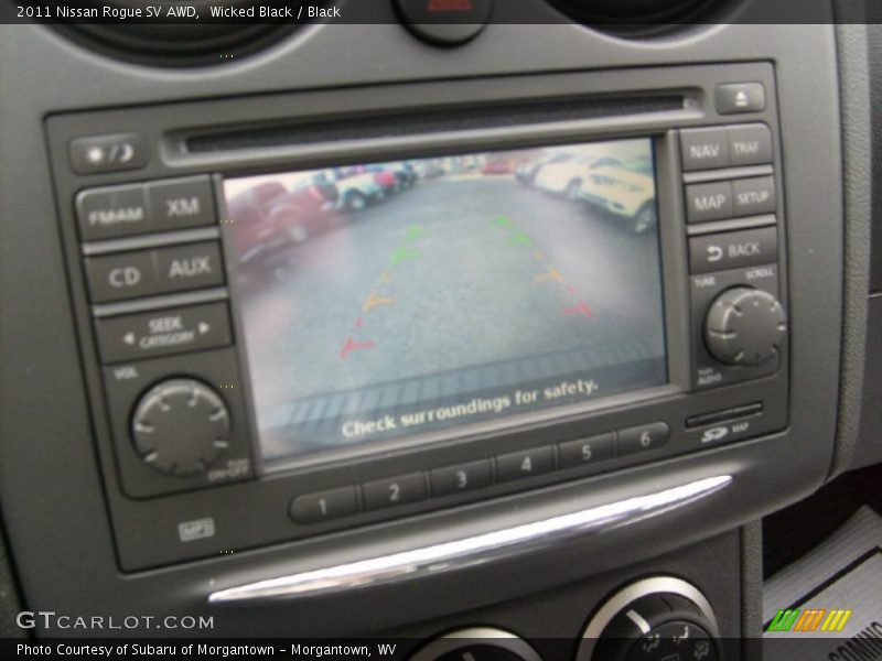 Wicked Black / Black 2011 Nissan Rogue SV AWD