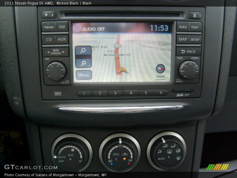 Navigation of 2011 Rogue SV AWD