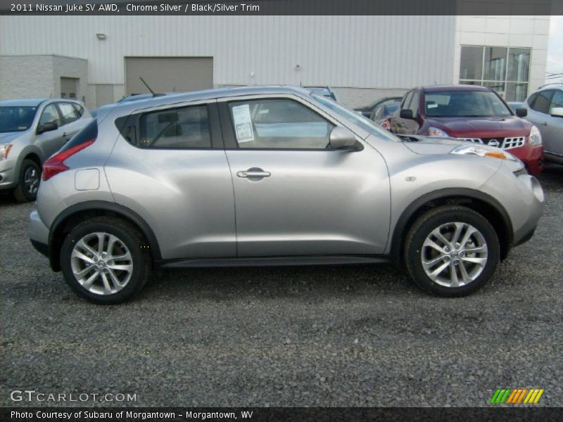 Chrome Silver / Black/Silver Trim 2011 Nissan Juke SV AWD