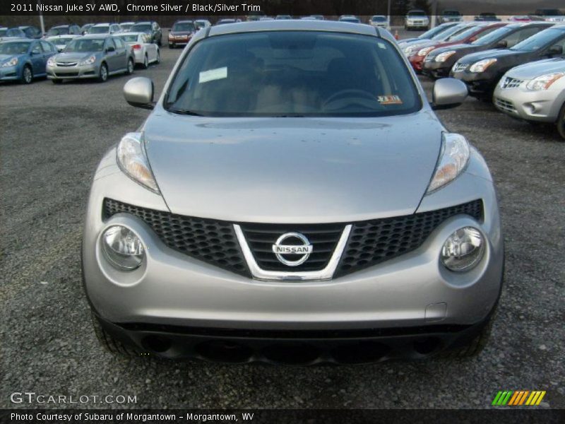 Chrome Silver / Black/Silver Trim 2011 Nissan Juke SV AWD