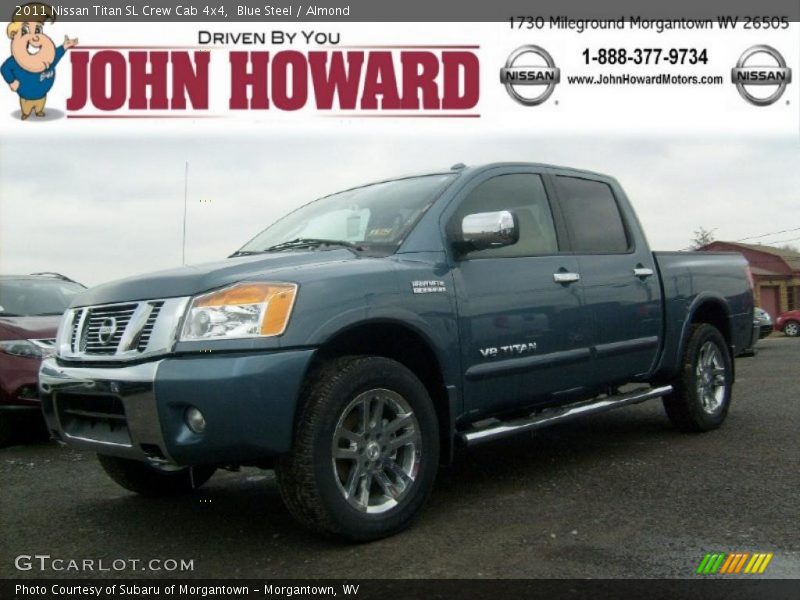 Blue Steel / Almond 2011 Nissan Titan SL Crew Cab 4x4