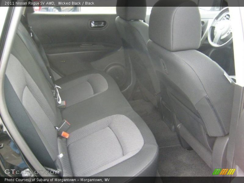 Wicked Black / Black 2011 Nissan Rogue SV AWD