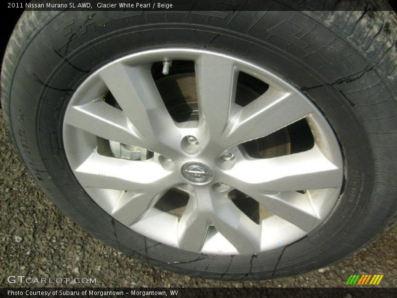 Glacier White Pearl / Beige 2011 Nissan Murano SL AWD