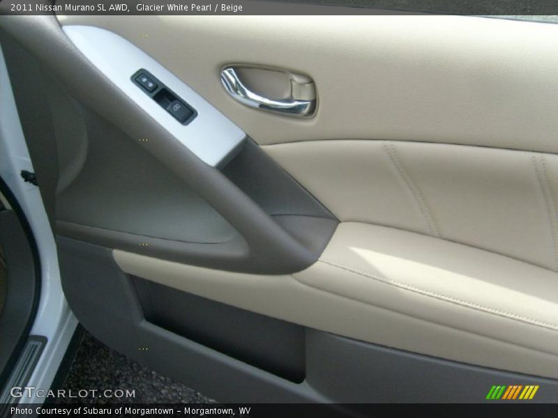 Glacier White Pearl / Beige 2011 Nissan Murano SL AWD