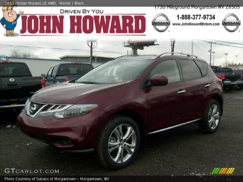 Merlot / Black 2011 Nissan Murano LE AWD