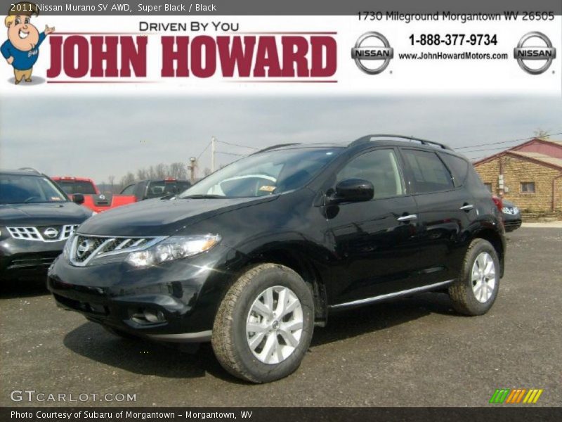Super Black / Black 2011 Nissan Murano SV AWD