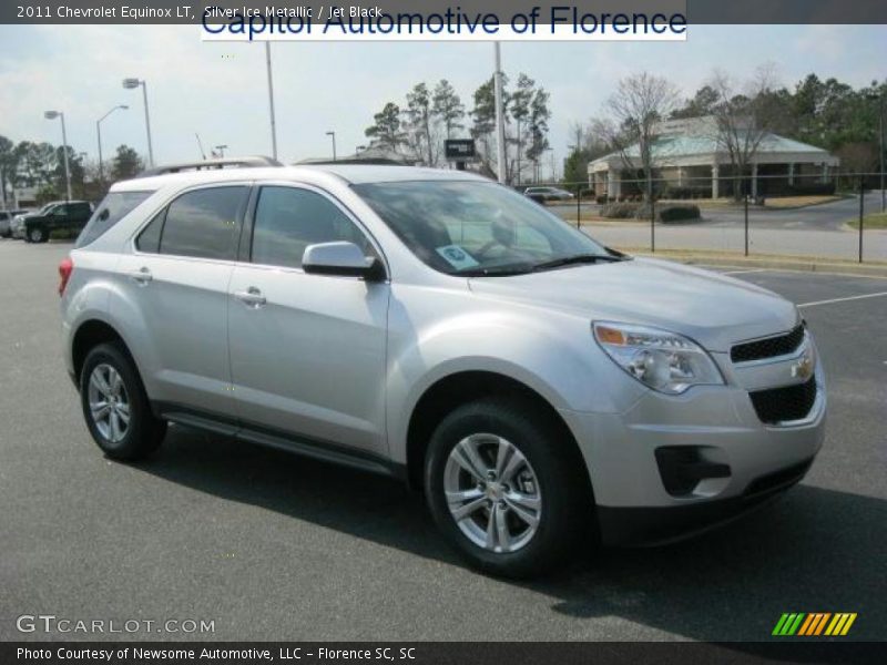 Silver Ice Metallic / Jet Black 2011 Chevrolet Equinox LT