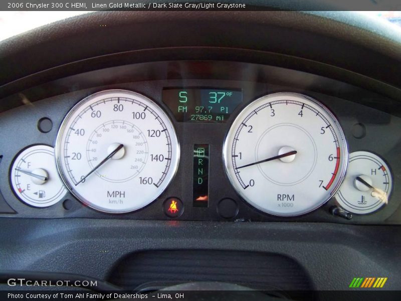 Linen Gold Metallic / Dark Slate Gray/Light Graystone 2006 Chrysler 300 C HEMI