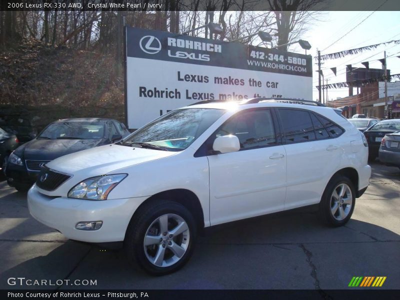 Crystal White Pearl / Ivory 2006 Lexus RX 330 AWD