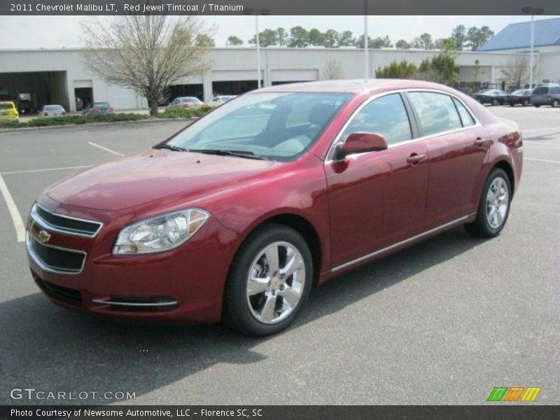 Red Jewel Tintcoat / Titanium 2011 Chevrolet Malibu LT