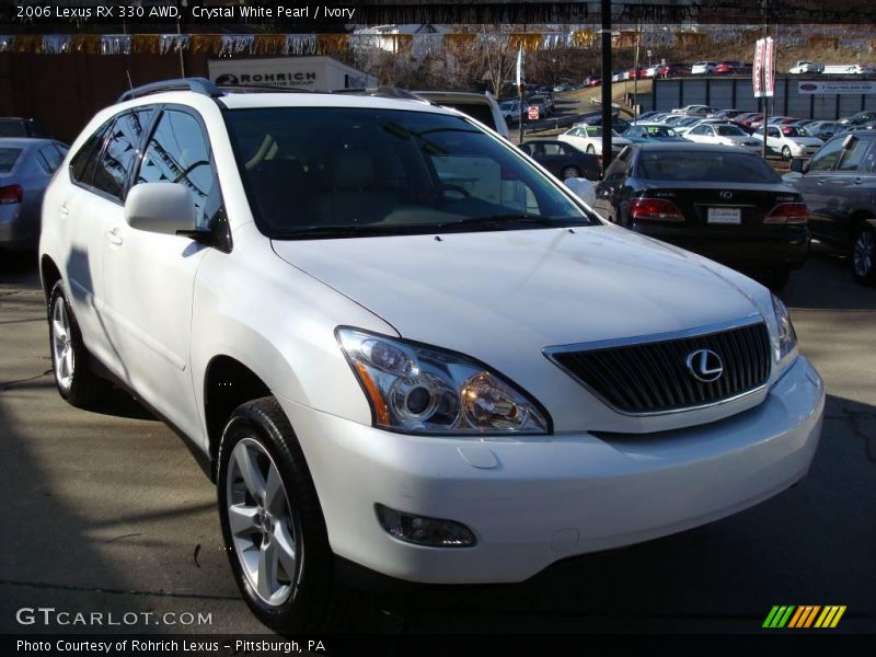 Crystal White Pearl / Ivory 2006 Lexus RX 330 AWD
