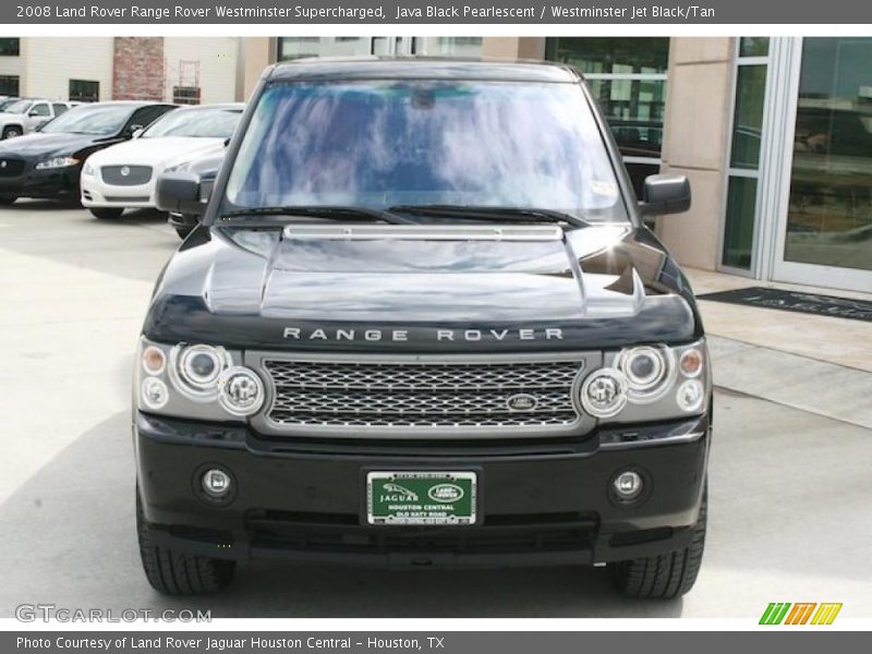 Java Black Pearlescent / Westminster Jet Black/Tan 2008 Land Rover Range Rover Westminster Supercharged