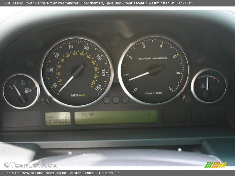  2008 Range Rover Westminster Supercharged Westminster Supercharged Gauges