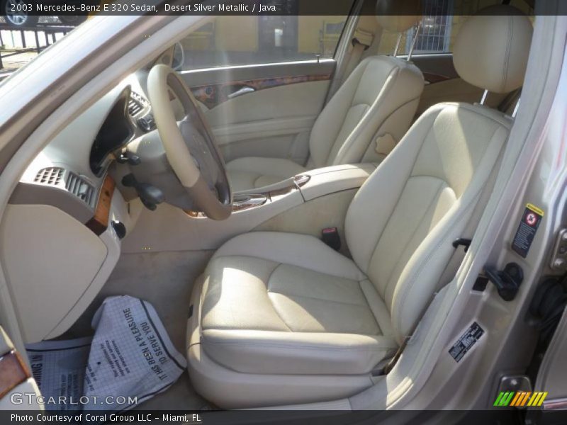 Desert Silver Metallic / Java 2003 Mercedes-Benz E 320 Sedan