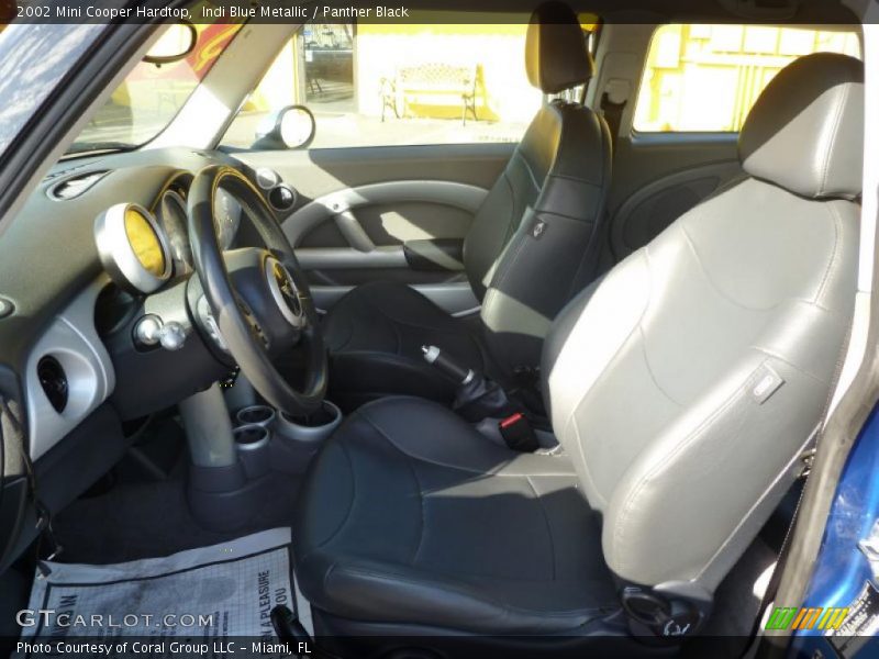 Indi Blue Metallic / Panther Black 2002 Mini Cooper Hardtop