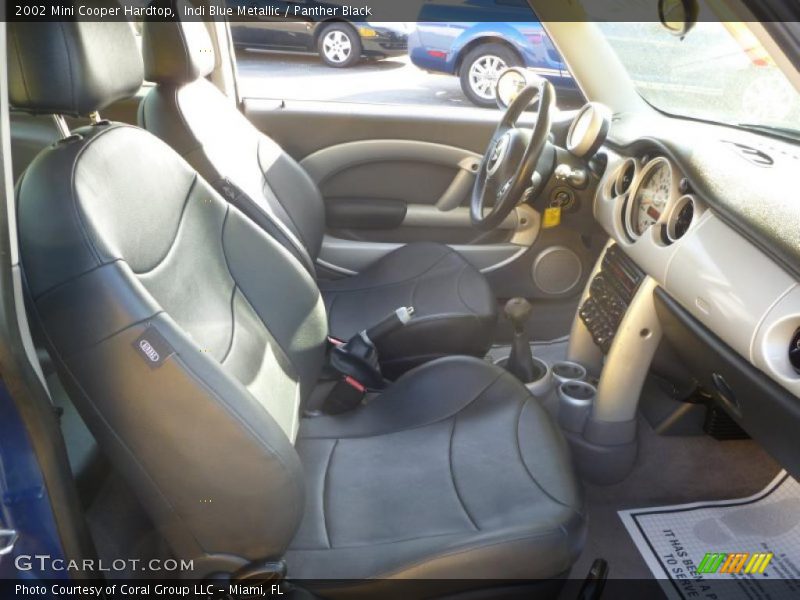 Indi Blue Metallic / Panther Black 2002 Mini Cooper Hardtop