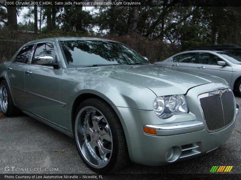 Satin Jade Pearlcoat / Deep Jade/Light Graystone 2006 Chrysler 300 C HEMI