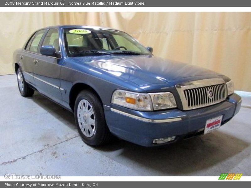 Norsea Blue Metallic / Medium Light Stone 2008 Mercury Grand Marquis GS
