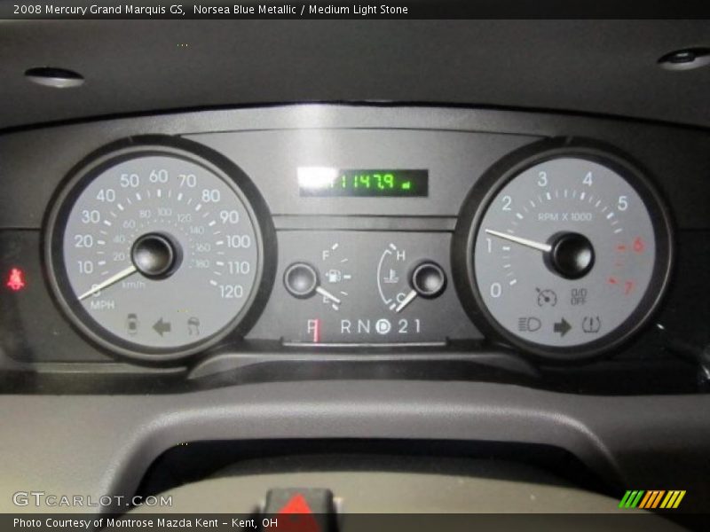 Norsea Blue Metallic / Medium Light Stone 2008 Mercury Grand Marquis GS